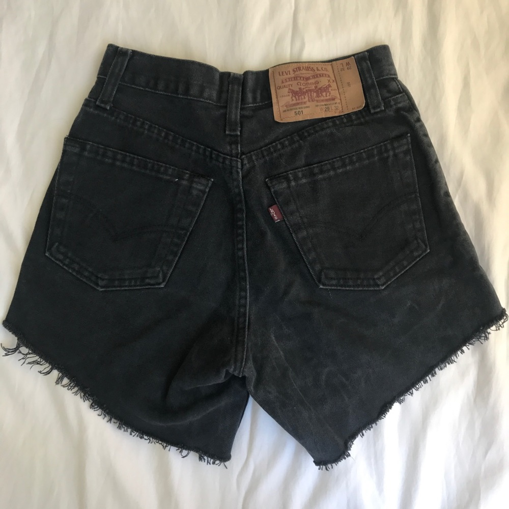 Levi's 501 black shorts